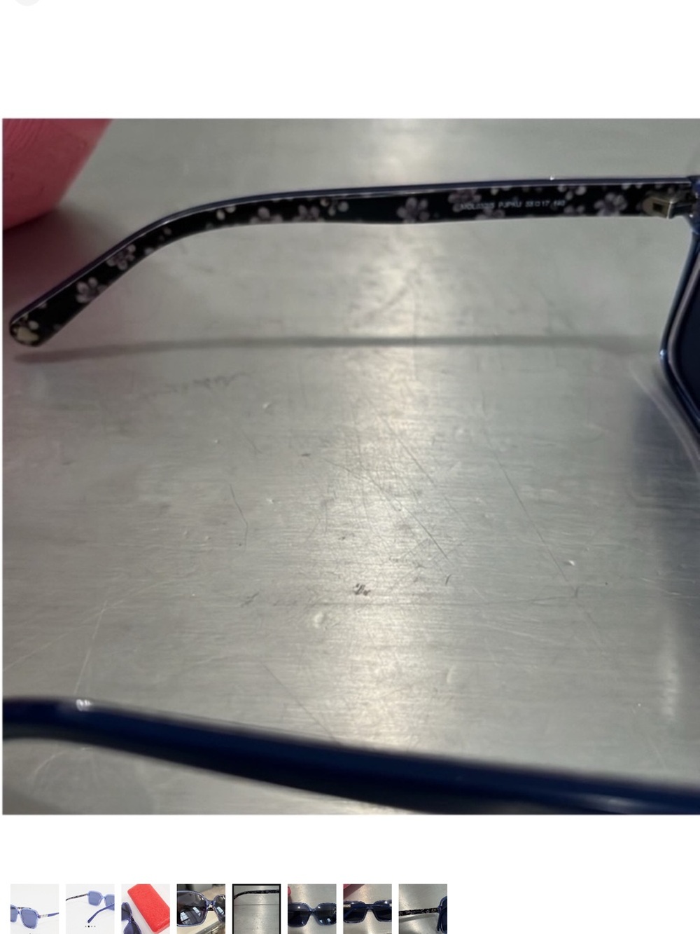 Love Moschino Translucent blue/Lavender Square Sunglasses - Picture 5 of 8